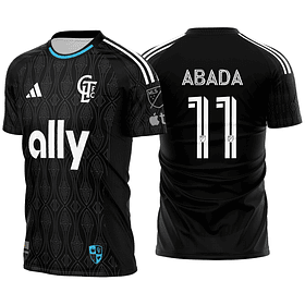 Arte vetor camisa Charlotte FC Visita 2025