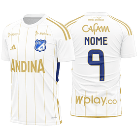 Arte vetor camisa Millonarios Visita 2025
