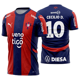 Arte vetor camisa Cerro Porteño Local 2025