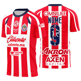 Arte Vetor Camisa Chivas Local 2025-2026
