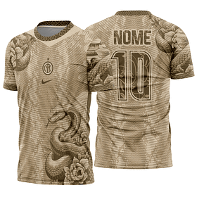 Arte vetor camisa Interclasse Cobra bege Mod-762