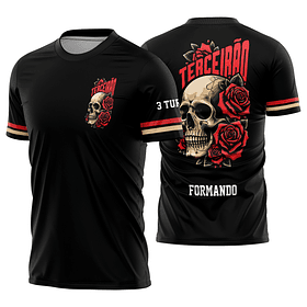 Arte vetor camisa Terceirão Caveira Mod-292