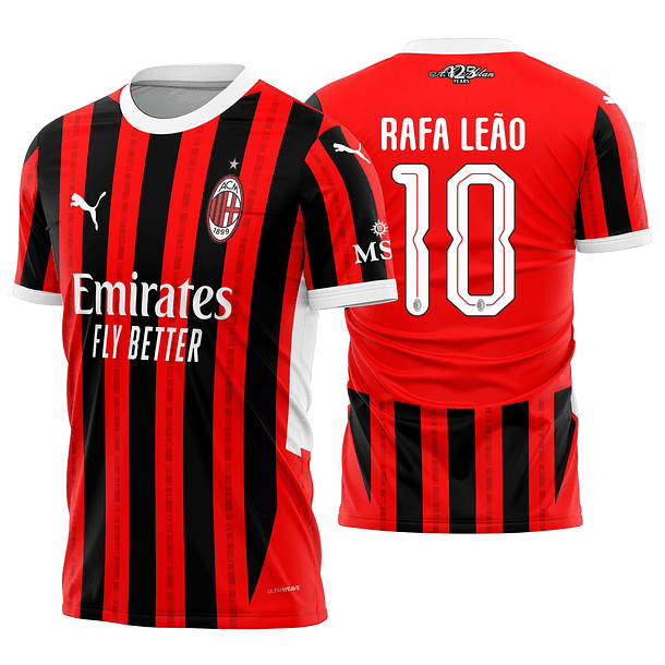 Arte vetor camisa AC Milan Local 2024-2025