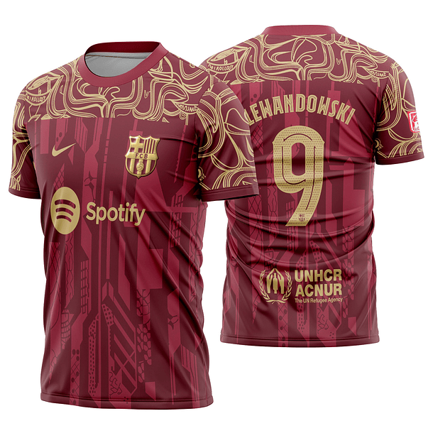 Arte vetor camisa Barcelona FC Red Wine Concept
