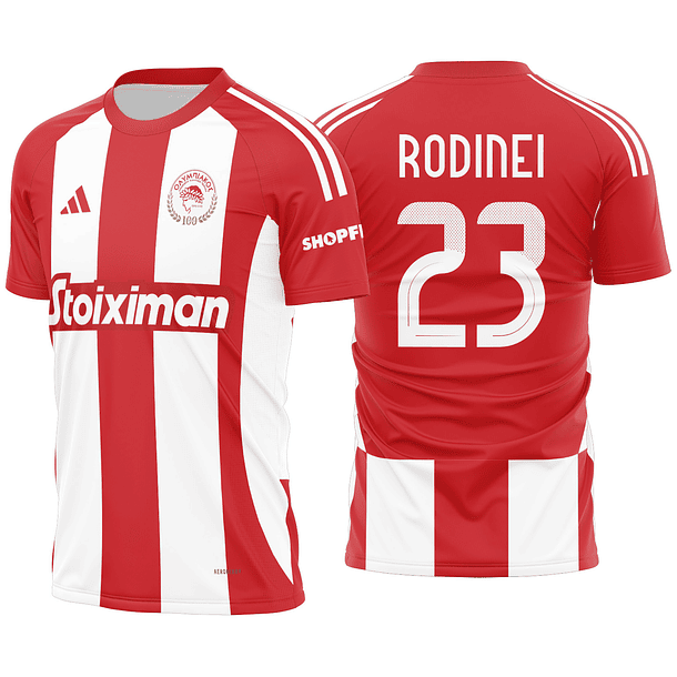 Arte vetor camisa Olympiacos Local 2024-2025