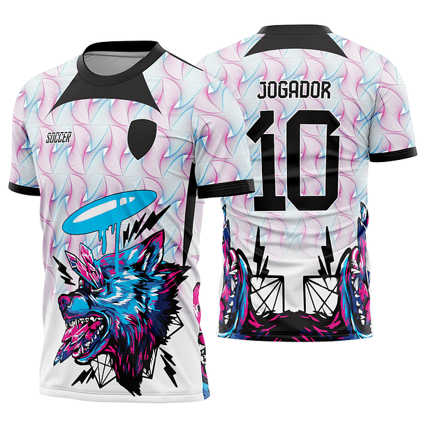 Arte vetor camisa Interclasse Lobo Mod-519