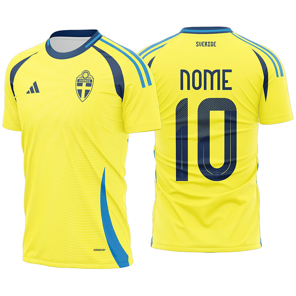 Arte vetor camisa Suecia Local 2025-2025