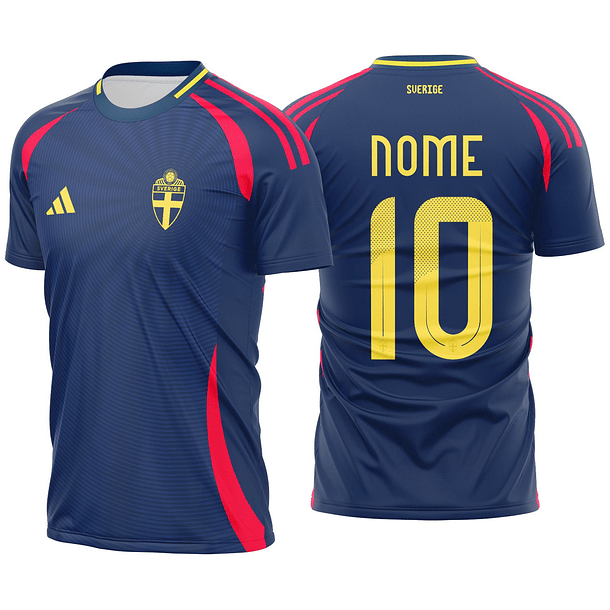 Arte vetor camisa Suecia Visita 2023-24