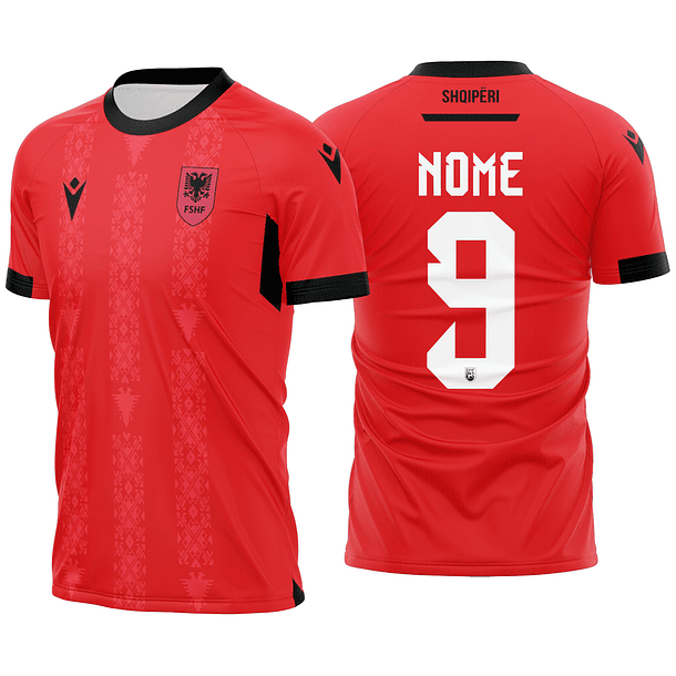 Arte vetor camisa Albania Local 2024-2025