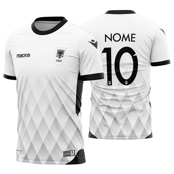 Arte vetor camisa Albânia Visita 2017