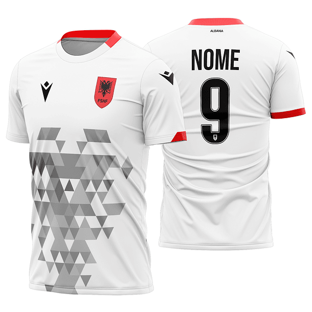 Arte vetor camisa Albânia Visita 2021