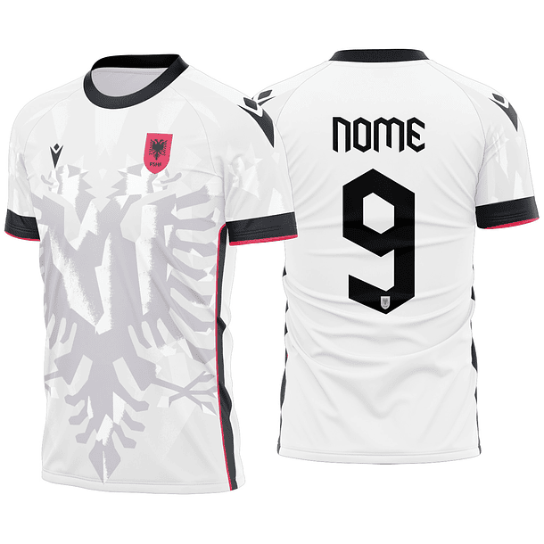 Arte vetor camisa Albânia Visita 2023