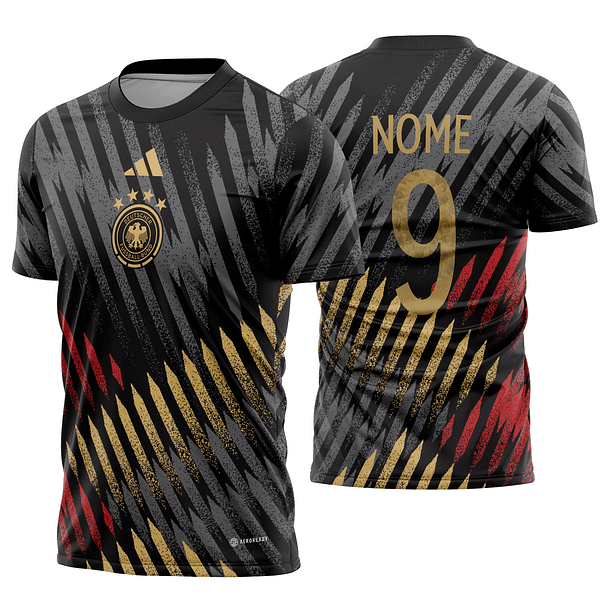 Arte vetor camisa Alemanha Pré-Jogo 2022-2023