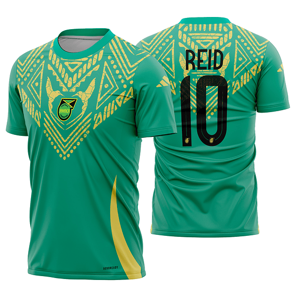 Arte vetor camisa Jamaica Pré-jogo 2024-2025