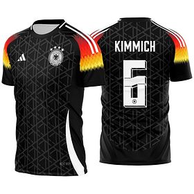 Arte vetor camisa Alemanha Local Black 2024