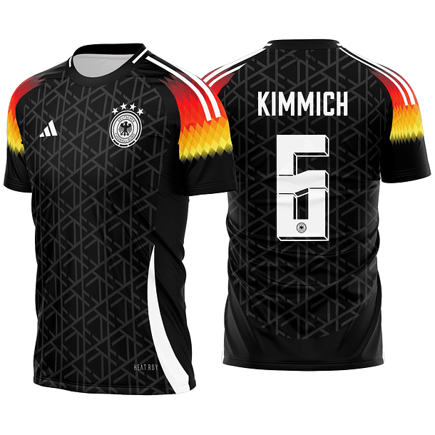 Arte vetor camisa Alemanha Local Black 2024