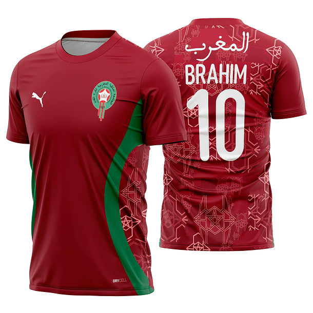 Arte vetor camisa Marrocos Pre-jogo 2024-2025