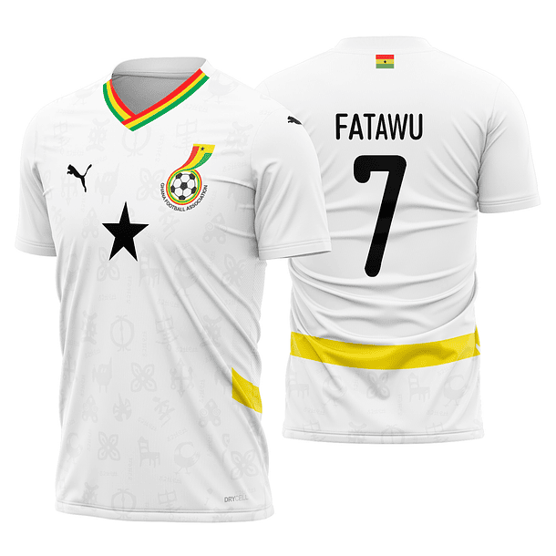 Arte vetor camisa Ghana Local 2024-2025