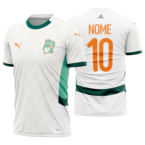 Arte vetor camisa Costa De Marfim Visita 2024-2025