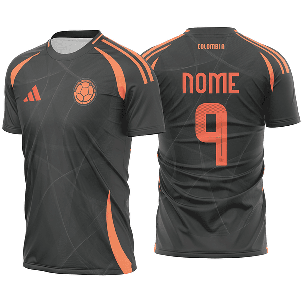 Arte vetor camisa Colômbia Visita Copa América 2024