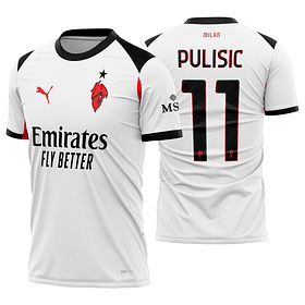 Arte vetor camisa AC Milan Visita 2025-2026