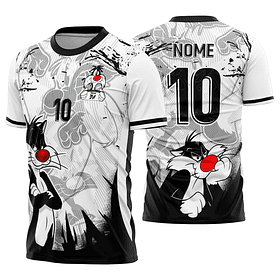 Arte Vetor Camisa Interclasse gato Mod-813