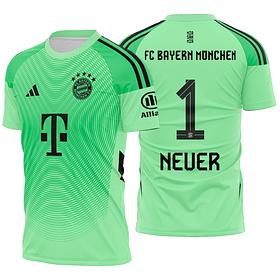 Arte vetor camisa Bayern München Goleiro 2025-2026