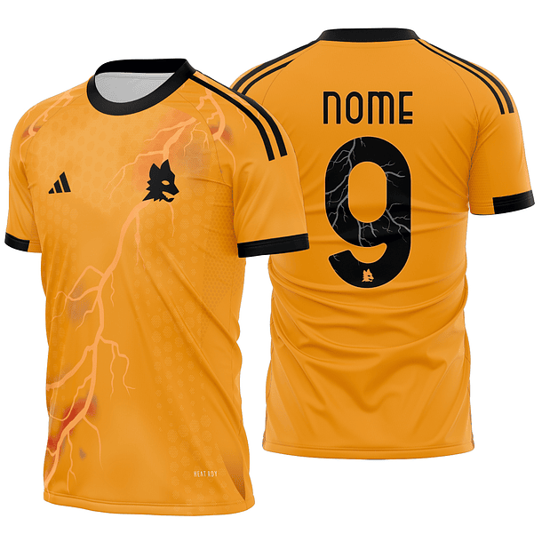 Arte Vetor Camisa As Roma Visita 2025-2026