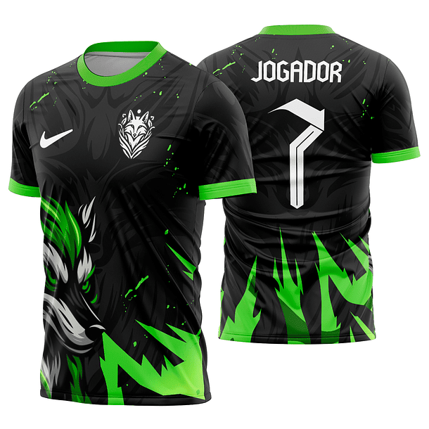 Arte vetor camisa Interclasse Raposa Mod-840