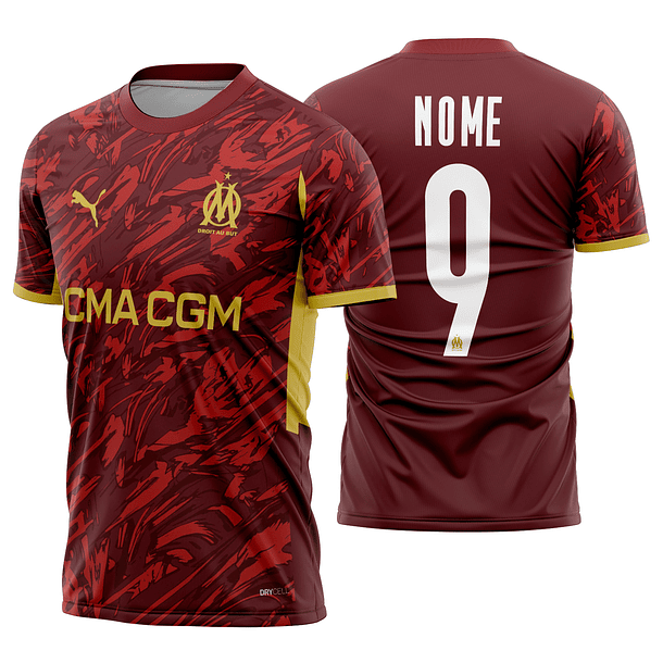 Arte Vetor Camisa Olympique Marsella goleiro 2025-2026