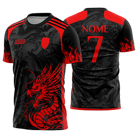 Arte Vetor Camisa Interclasse dragão Mod-843