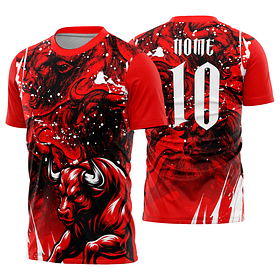 Arte Vetor Camisa Interclasse touro Mod-845