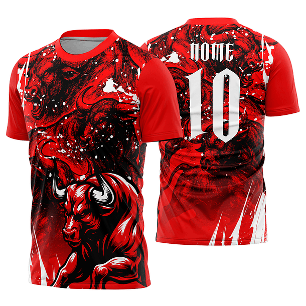 Arte Vetor Camisa Interclasse touro Mod-845