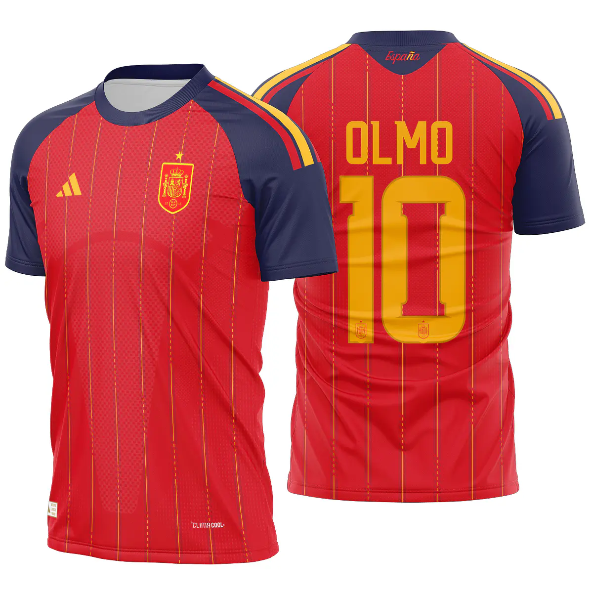 Arte Vetor Camisa Espanha Local 2026
