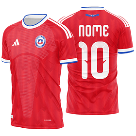 Arte Vetor Camisa Chile Local 2026