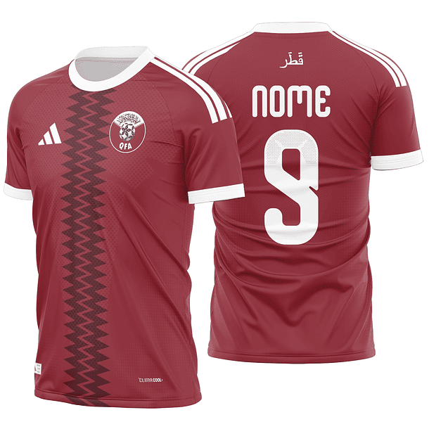 Arte Vetor Camisa Qatar Local 2026