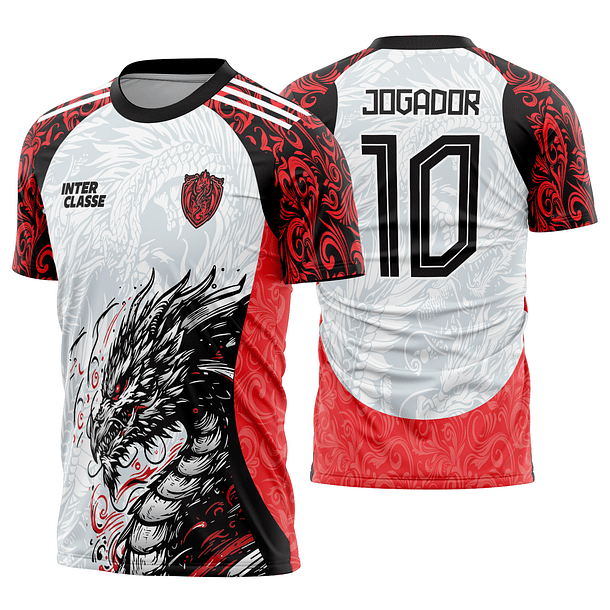 Arte Vetor Camisa Interclasse dragão Mod-851