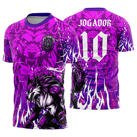 Arte Vetor Camisa Interclasse lobo Mod-853