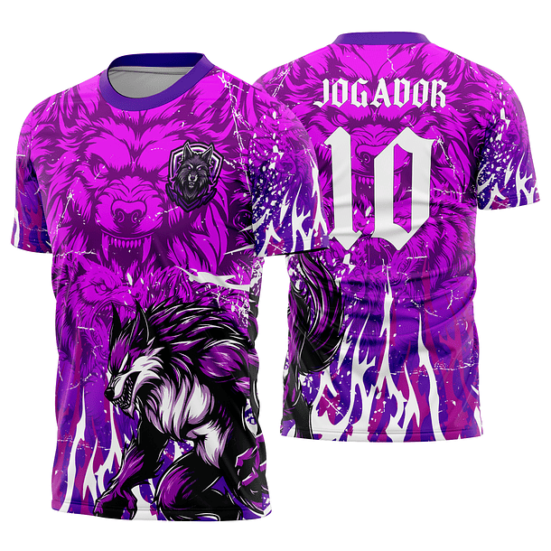 Arte Vetor Camisa Interclasse lobo Mod-853