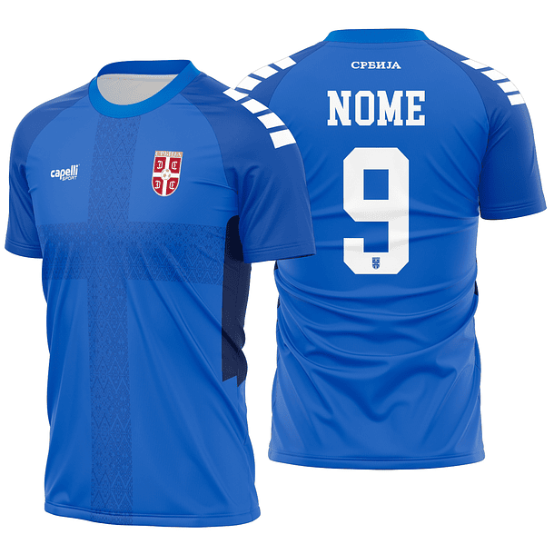 Arte Vetor Camisa Serbia Local 2025