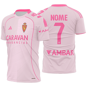 Arte Vetor Camisa Real Zaragoza quarta 2025-2026