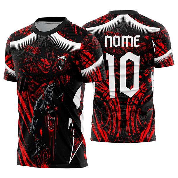 Arte Vetor Camisa Interclasse lobo Mod-861