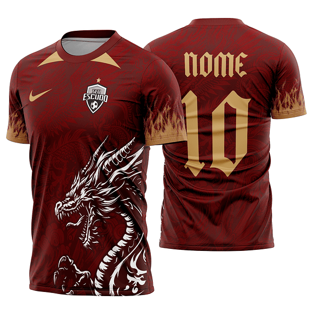 Arte Vetor Camisa Interclasse dragão Mod-864