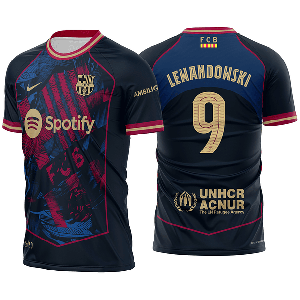 Arte Vetor Camisa Barcelona Conceito 2025