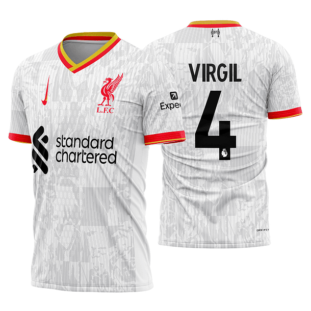 Arte vetor camisa Liverpool Alternativa 2024-2025