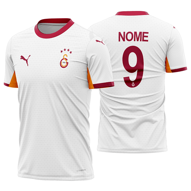 Arte Vetor Camisa Galatasaray Visita 2025-2026