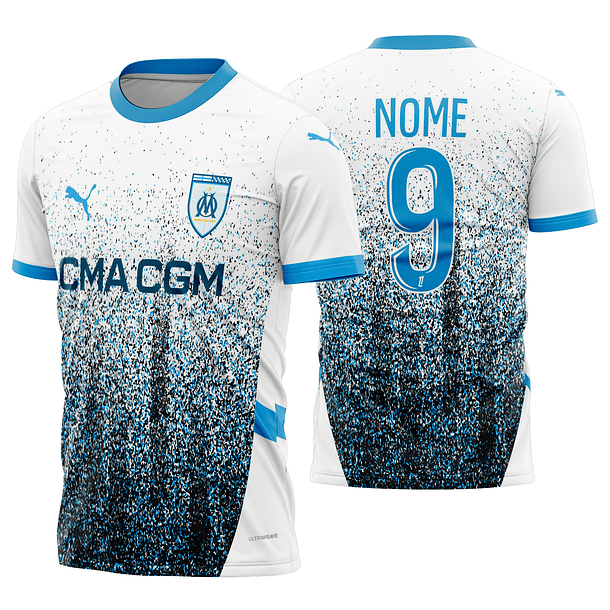 Arte Vetor Camisa Olympique Marsella Concept 2025