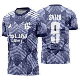 Arte Vetor Camisa Schalke 04 Alternativa 2024-2025