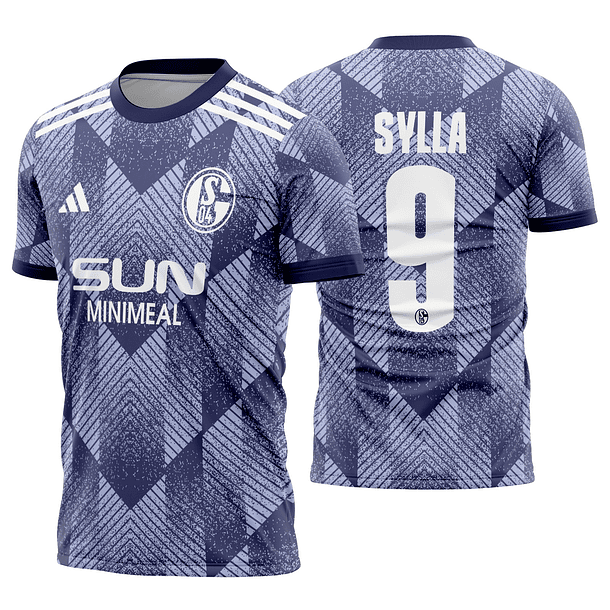 Arte Vetor Camisa Schalke 04 Alternativa 2024-2025
