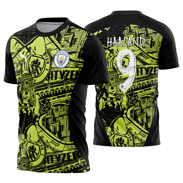 Arte vetor camisa Manchester City Pre-jogo 2024-2025